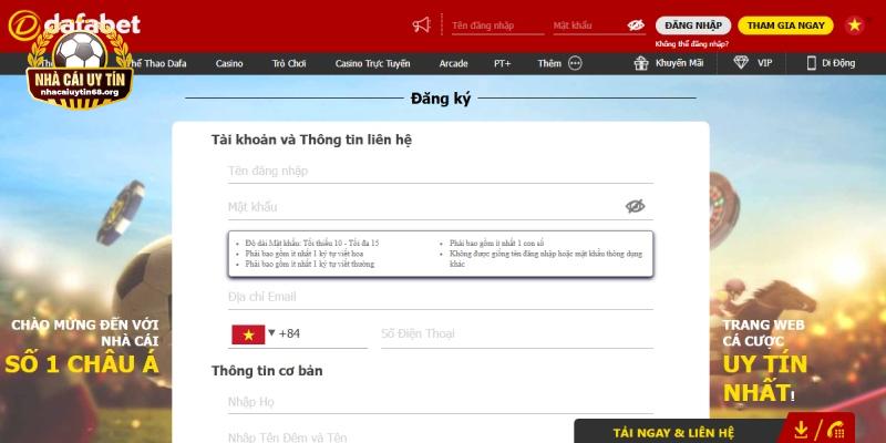 Hướng dẫn cách đăng ký và tham gia khuyến mãi Dafabet để không bỏ lỡ ưu đãi